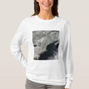 Camiseta Vista de satélite da neve