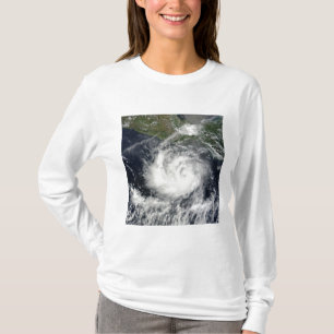 Camiseta Vista de satélite da tempestade tropical Darby