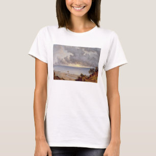 Camiseta Vista de Shanklin, ilha do Wight, c.1827 (óleo