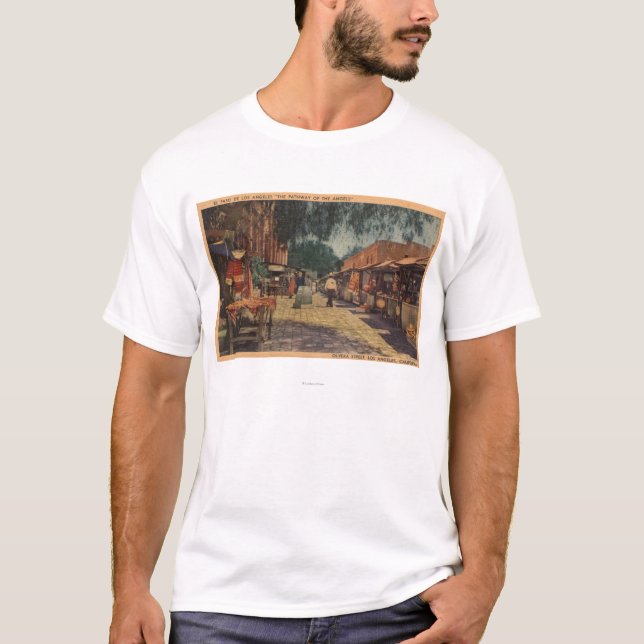 Camiseta Vista de St. de Olvera (El Paso de Los Angeles) (Frente)