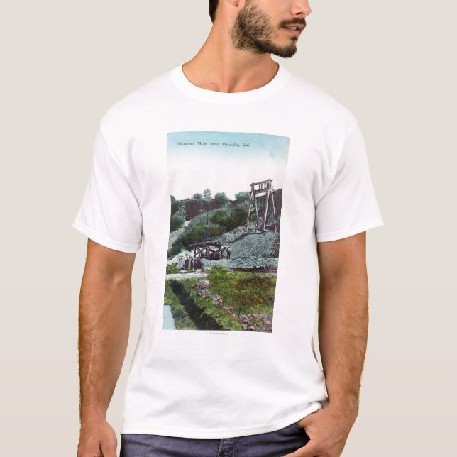 Camiseta Vista de um diamante MineOroville, CA (Frente)