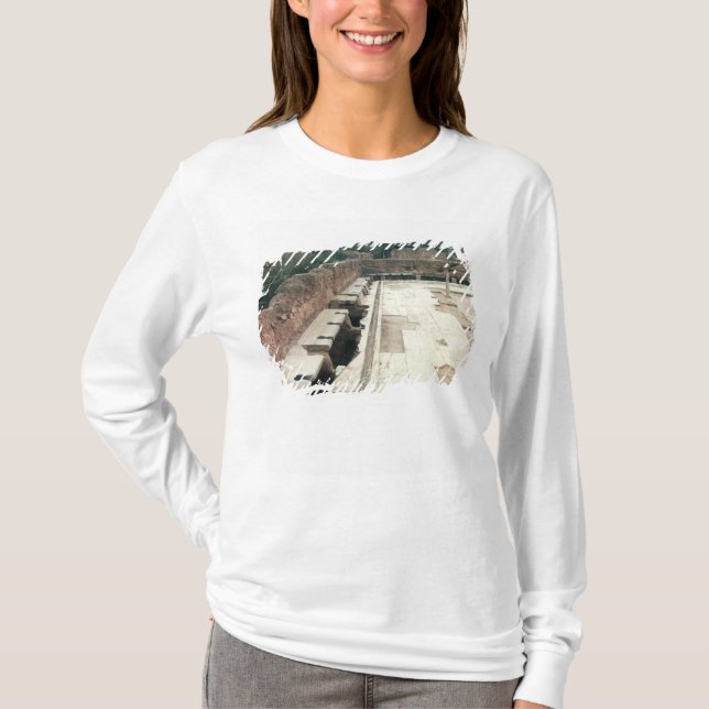 Camiseta Vista de um lavabos comunal (Frente)