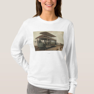 Camiseta Vista de um teleférico do autocarro de dois
