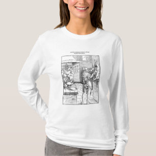 Camiseta Vista de uma cozinha do século XVI com cozinheiro