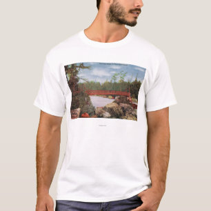 Camiseta Vista de uma ponte às três ilhas da irmã
