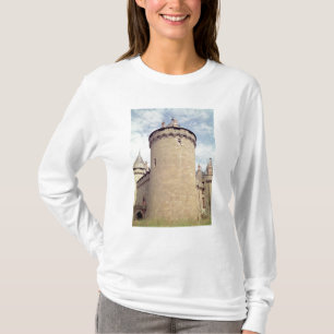 Camiseta Vista de uma torre do castelo