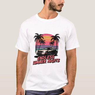 Camiseta Vista de Verão Básica de Camisa-T Masculina