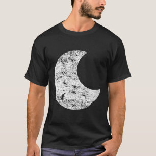 Camiseta Vista de Vintage em Moon