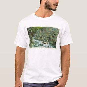 Camiseta Vista do barco que começa abaixo do canal