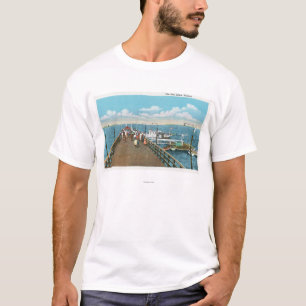 Camiseta Vista do cais dos salgueiros de Salem