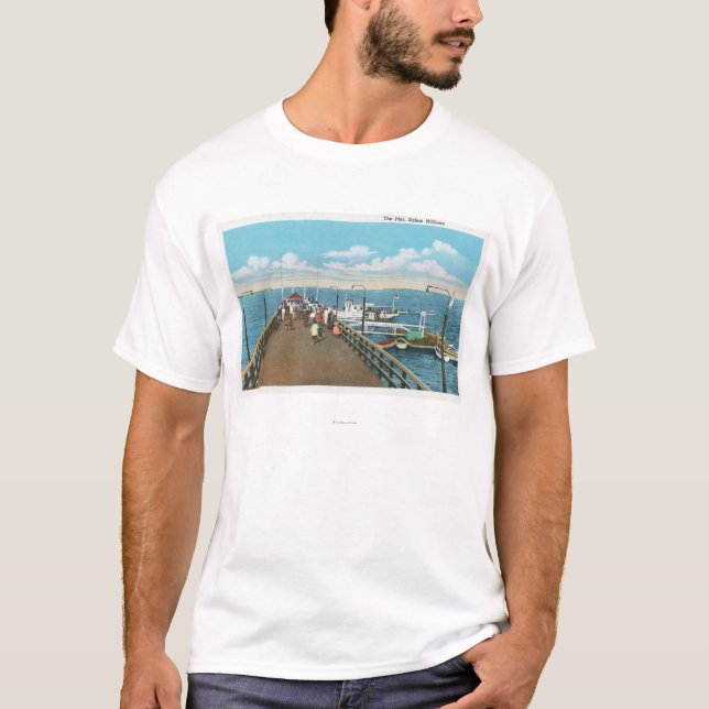Camiseta Vista do cais dos salgueiros de Salem (Frente)