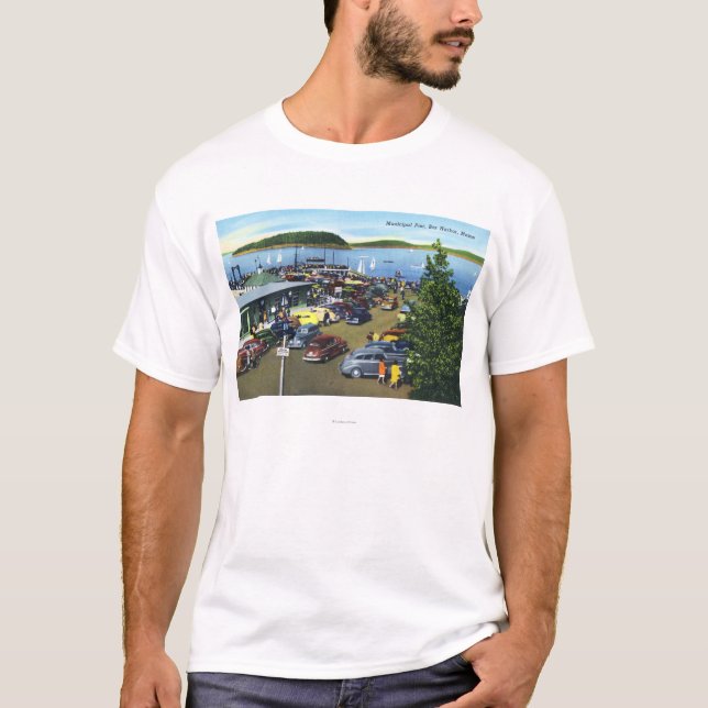 Camiseta Vista do cais municipal (Frente)