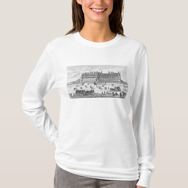 Camiseta Vista do castelo de Santo-Germano-en-Laye (Frente)
