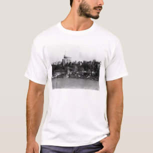 Camiseta Vista do castelo de Windsor, através do rio Tamis