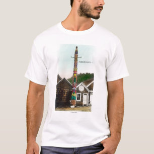 Camiseta Vista do corvo TotempoleWrangell, AK