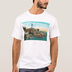 Camiseta Vista do farol de Atkinson do ponto