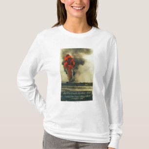 Camiseta Vista do Gusher bruto pacífico FireFellows, CA