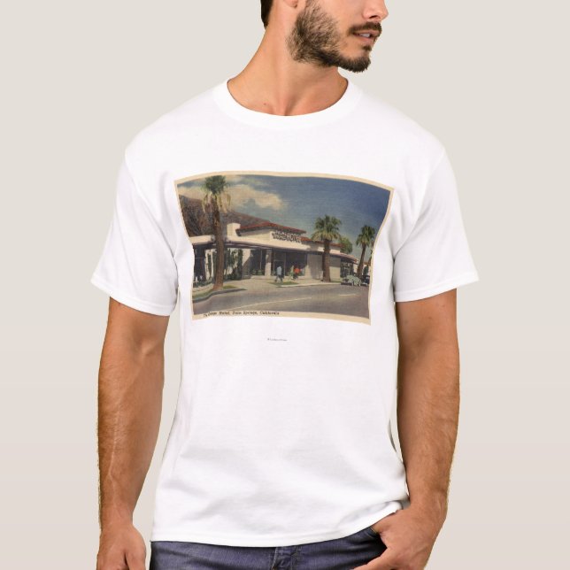 Camiseta Vista do hotel do Palm Springs (Frente)