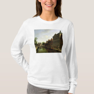 Camiseta Vista do Kloveniersburgwal em Amsterdão