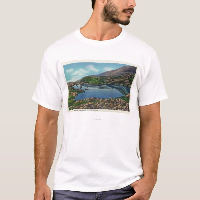 Camiseta Vista do lago das nuvens (Frente)