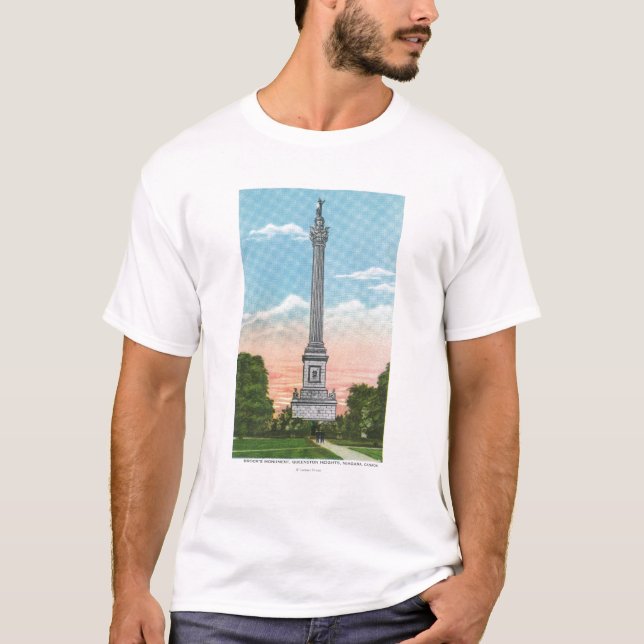 Camiseta Vista do monumento de Brock (Frente)