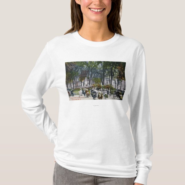 Camiseta Vista do parque crescente (Frente)