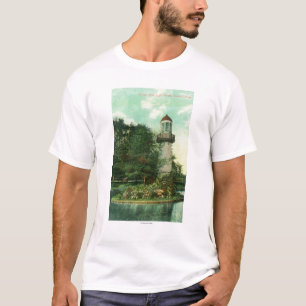 Camiseta Vista do parque LighthouseDetroit de Palmer, MI