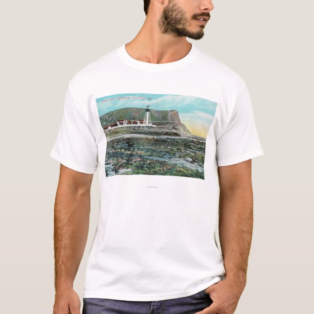 Camiseta Vista do Point Loma LighthouseSan Diego, CA (Frente)