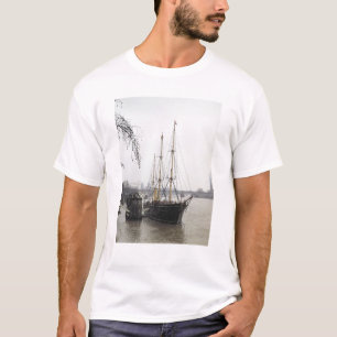 Camiseta Vista do rio Tamisa com descoberta de RRS