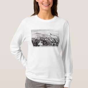 Camiseta Vista do steeple de Avebury do monte de Silbury