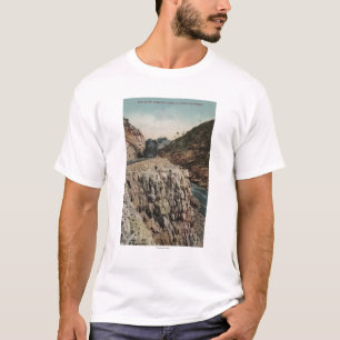 Camiseta Vista do trem de Canon da caixa