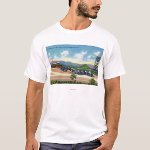 Camiseta Vista do Wigwam e da cimeira ocidental