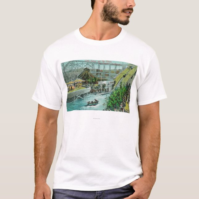 Camiseta Vista dos balanços do círculo e das rampas (Frente)
