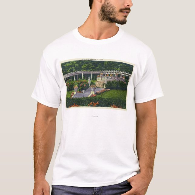 Camiseta Vista dos jardins em Yaddo (Frente)