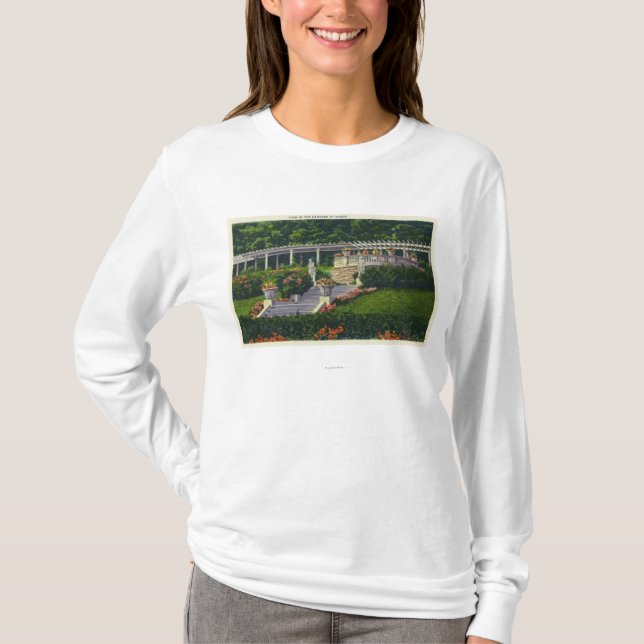 Camiseta Vista dos jardins em Yaddo (Frente)