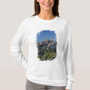 Camiseta Vista elevada da cidade com a Catedral de Segóvia