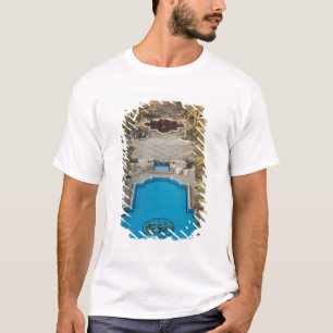 Camiseta Vista elevada da piscina do Hotel Herods Palace