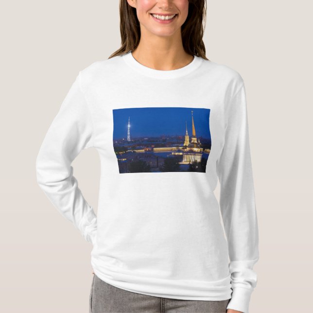 Camiseta Vista elevada da Torre de Televisão (Frente)