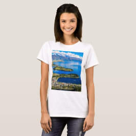 Camiseta Vista em Queenstown do Pico de Bob, Nova Zelândia