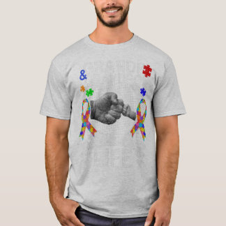 Camiseta Vista este vovô e neto Autismo do melhor amigo