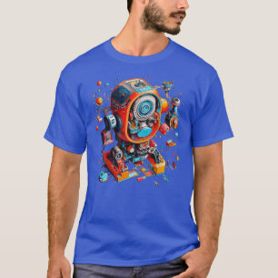 Camiseta Vista Explosiva de Robô
