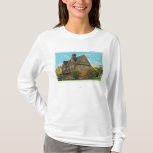 Camiseta Vista exterior da casa de Pequot