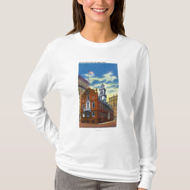 Camiseta Vista exterior da casa velha do estado (Frente)