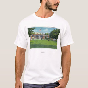 Camiseta Vista exterior da construção da colunata