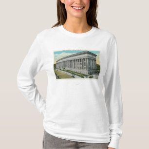 Camiseta Vista exterior da construção educacional do esta