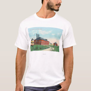 Camiseta Vista exterior da fábrica do açúcar