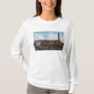 Camiseta Vista exterior da fábrica do açúcar de beterrab