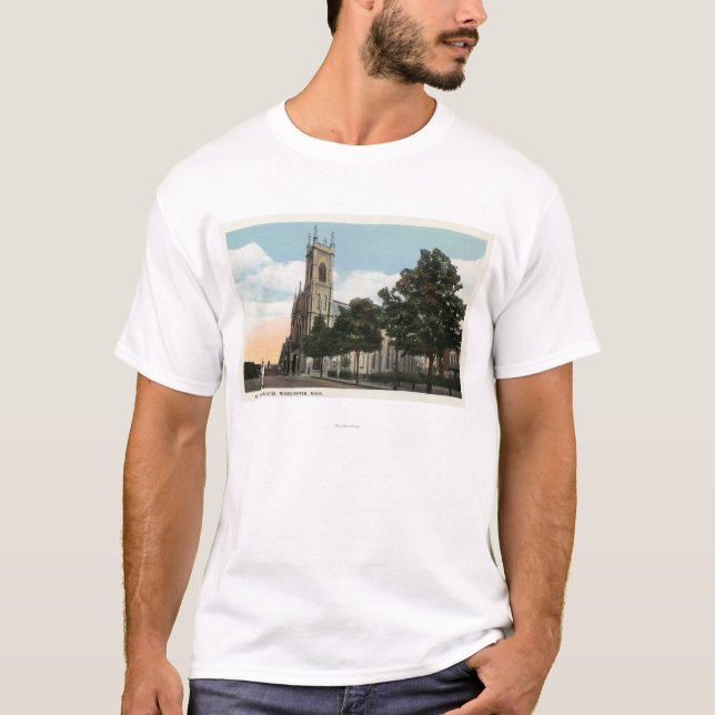 Camiseta Vista exterior da igreja de St Paul (Frente)