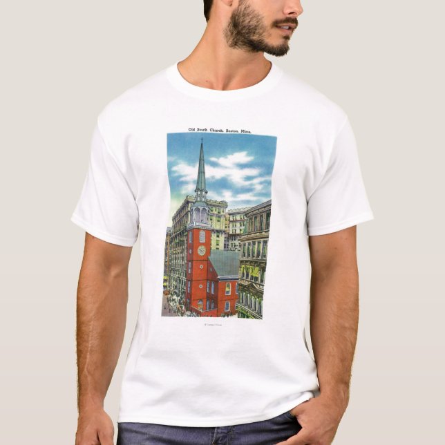 Camiseta Vista exterior da igreja sul velha (Frente)