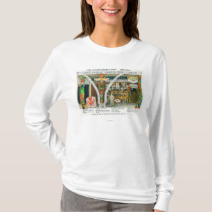 Camiseta Vista exterior da loja do objeto antigo do YE